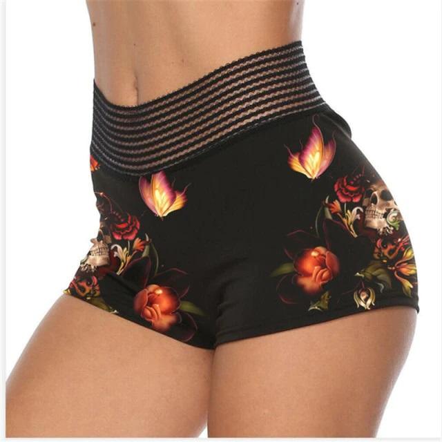 Reeva High Waist Gothic Shorts