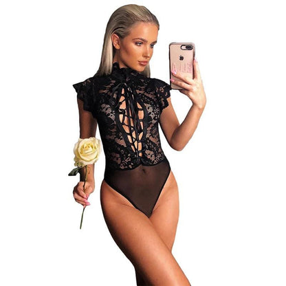 Soraya Sexy Black Bodysuit