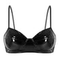 Faux Leather Night Chic Bra
