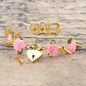 Lolita Floral Heart Lock Choker