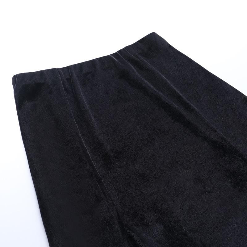 Victoria Velvet Long Skirt