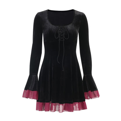 Bloody Witch Velvet Dress