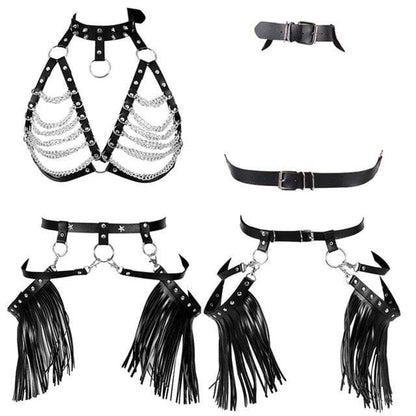 Exotic Chained Bra Harness