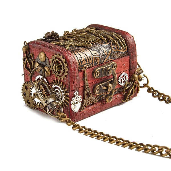 Wooden Treasure Box Mini Bag