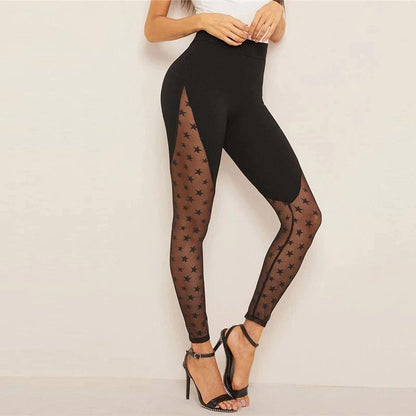 Mesh Star Fitness Leggings