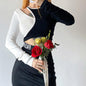 Lucky Patch Gothic Crop Top