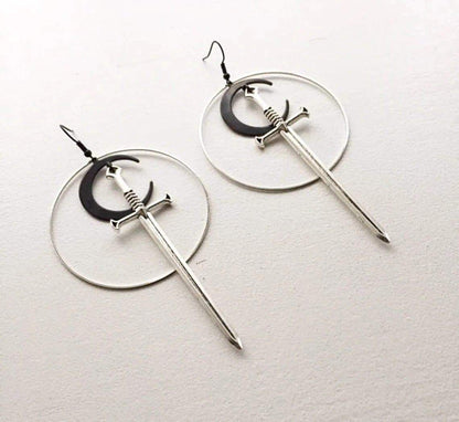 Heavenly Witch Sword and Moon Earrings