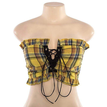 Crave Tartan Crop Top