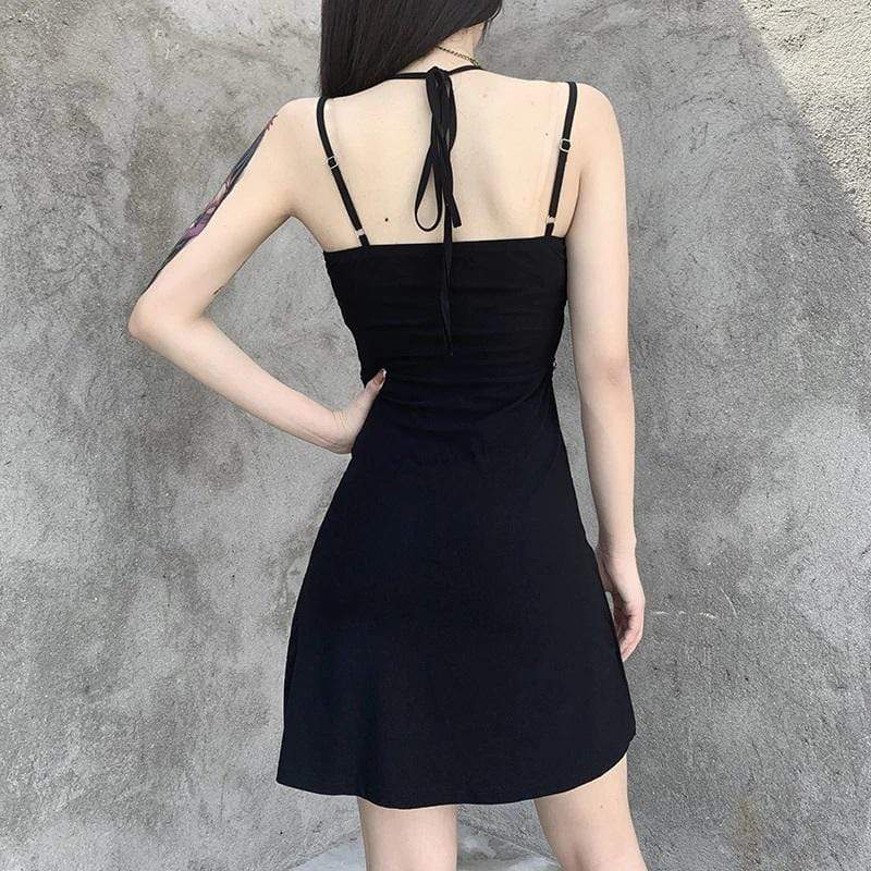 Reflective Death Crawler Mini Dress