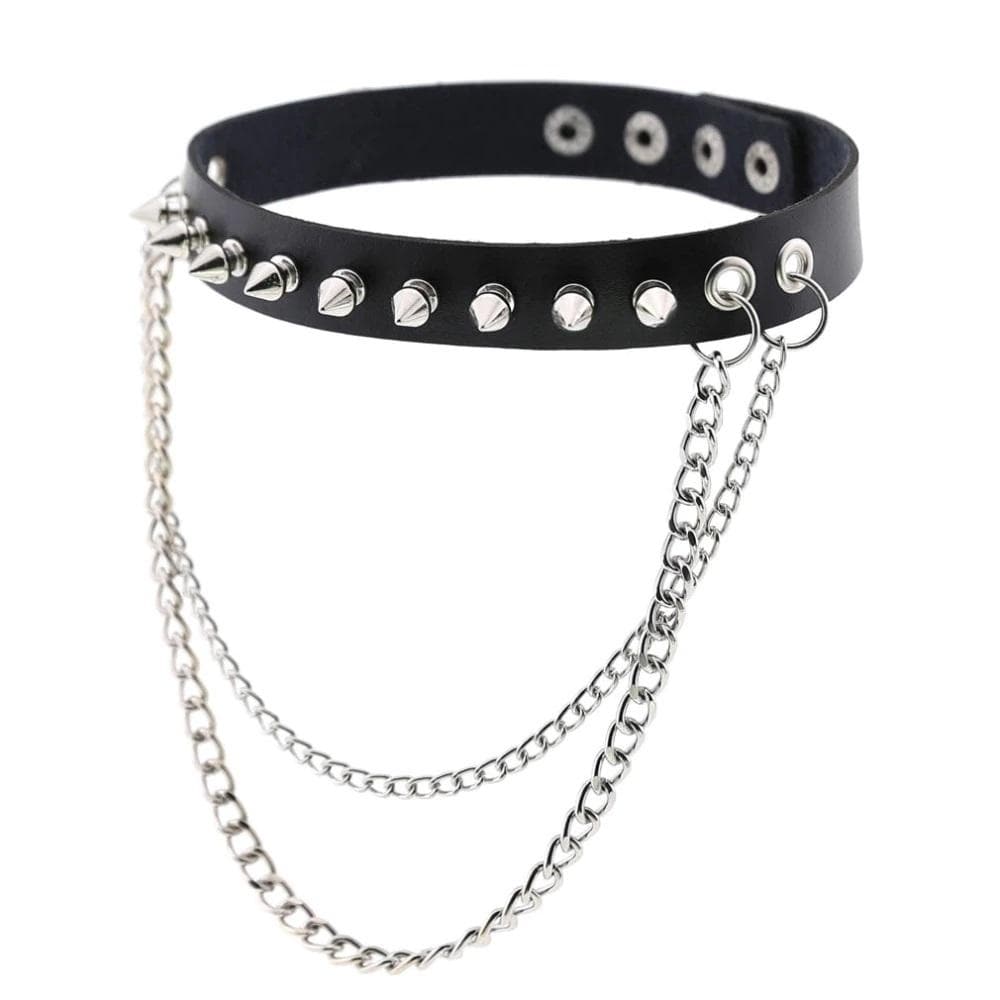 Emo Punk Chained Choker