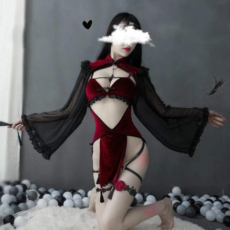 Red Retro Enchantress Lingerie