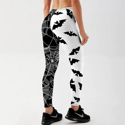 Bats & Webs Fitness Printed Leggings