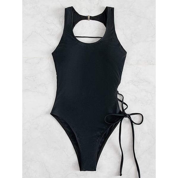 Hot Beat Lace Up Swimsuit