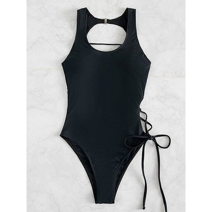 Hot Beat Lace Up Swimsuit