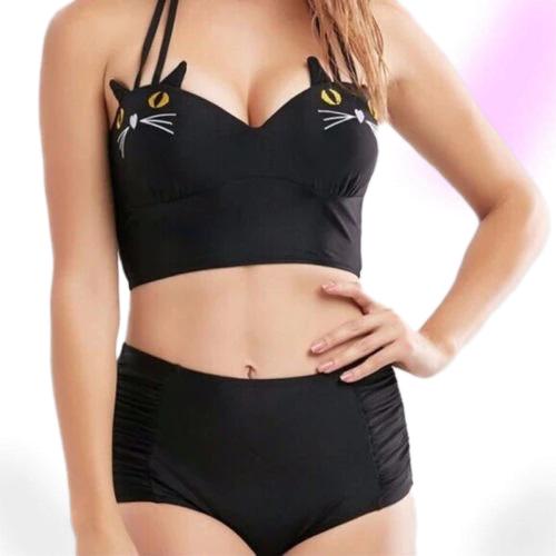 Black Cat Inspired Swimsuit