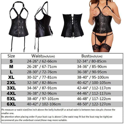 Gothic/Steampunk Steel Boned Waist Trainer Corset 3