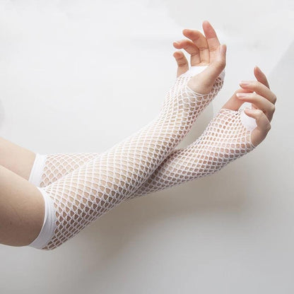 Wrap Me Fishnet Gloves