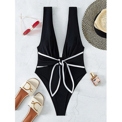 Deep Illusions Bowknot Swimsuit