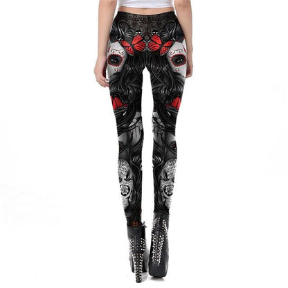 Skull Paradise Printed Leggings