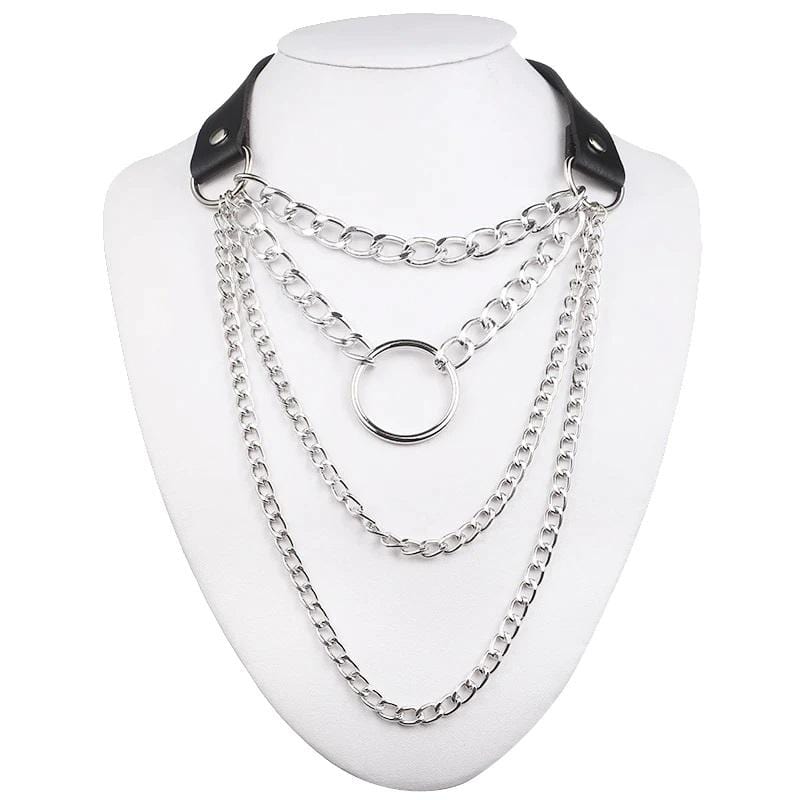 Gothic Chain Choker Necklace