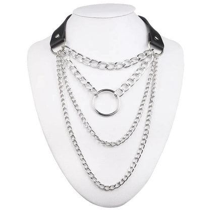 Gothic Chain Choker Necklace
