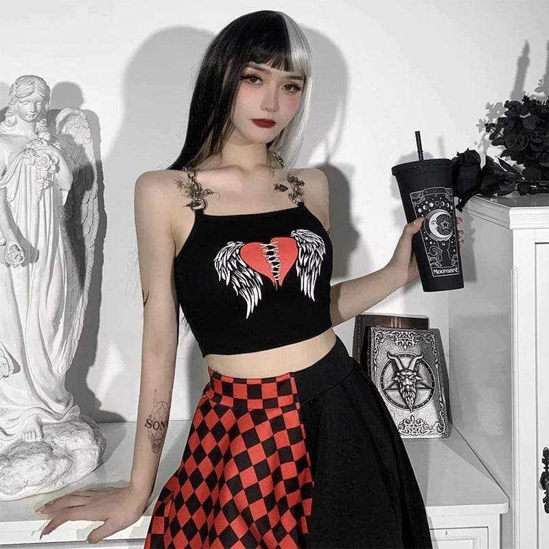 Stitched Heart Crop Top