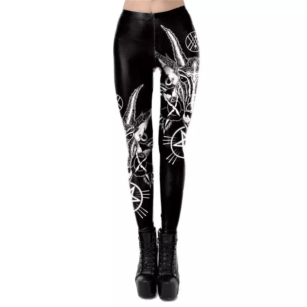 Baphomet's Offering Black Leggings