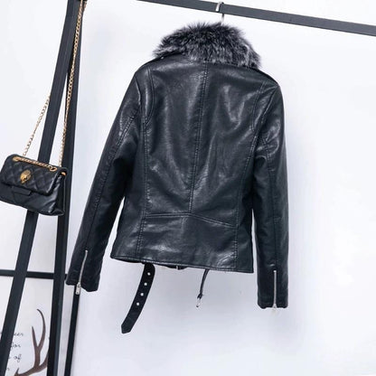 Faux Leather Winter Gothic Coat