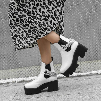 Exclusive Gothic Punk Chain Boots