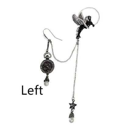 Dark Horse Long Chain Drop Earrings