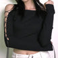 Gothic Bodycon Crop Top