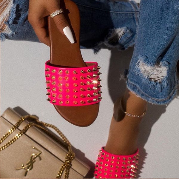 Devil's Spur Leather Studded Sandals