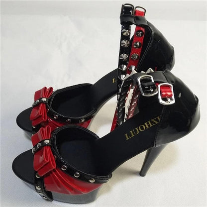 Sexy High Heels Ribbon Sandal