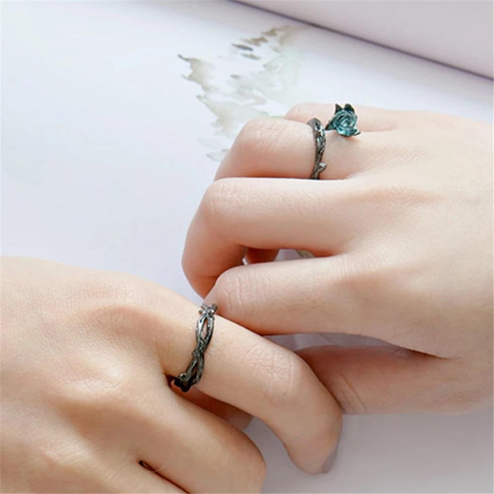 Rose & Pearl Thorn Rings