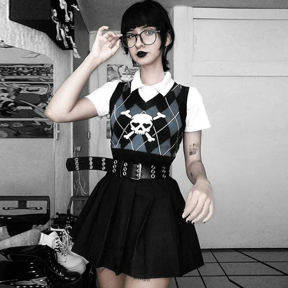 After Death Knitted Sweater Vest