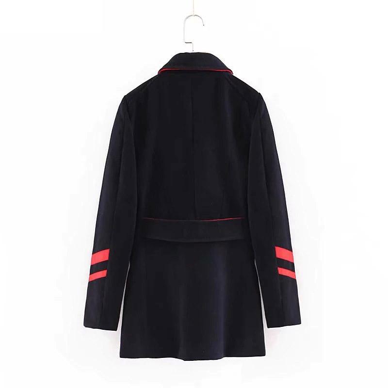 Female Milita Fashion Coat