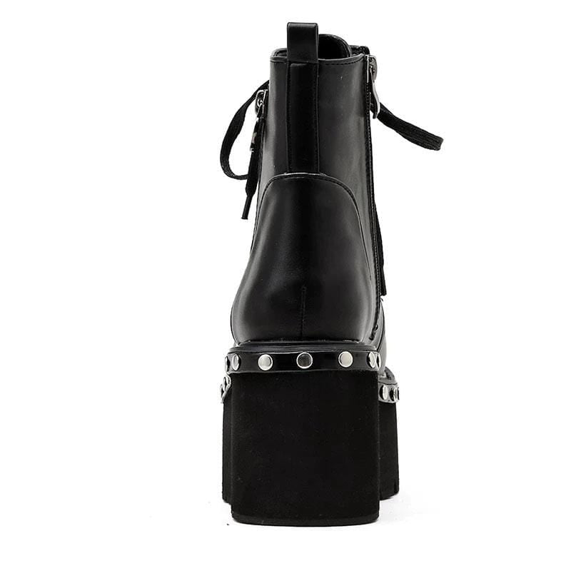 Black Goth Platform Boots