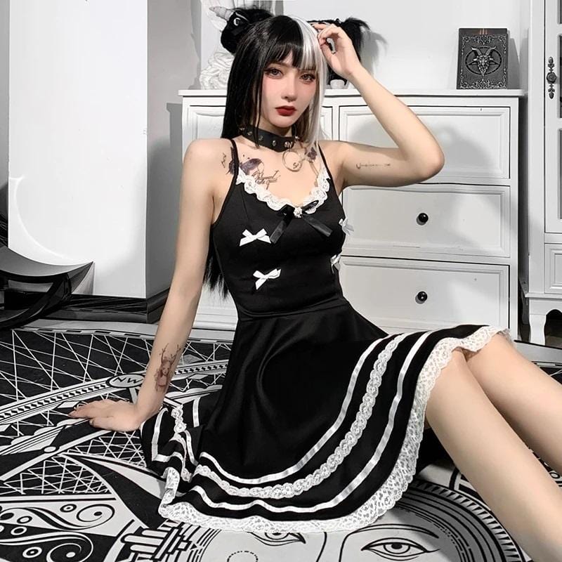 Vintage Bow Lace Dress