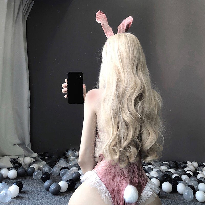 Spoiled Bun Velvet Bodysuit
