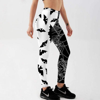 Bats & Webs Fitness Printed Leggings