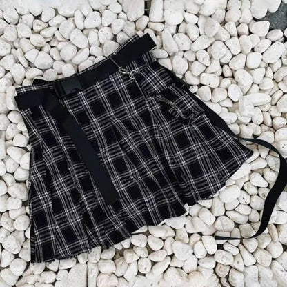 Shades of Gray Pleated Skirt