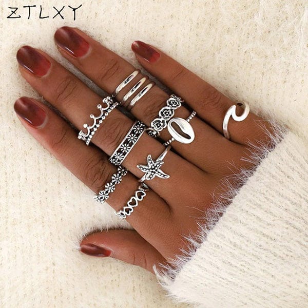 Bohemia Vintage Style Ring Sets