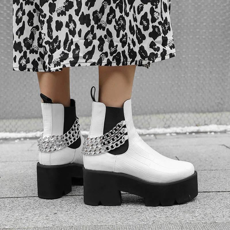 Exclusive Gothic Punk Chain Boots