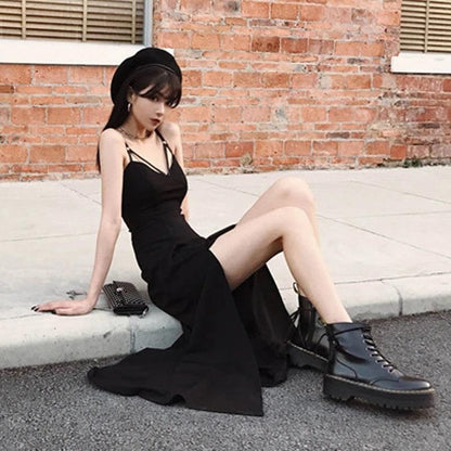 Witch In Disguise Black Summer Dress