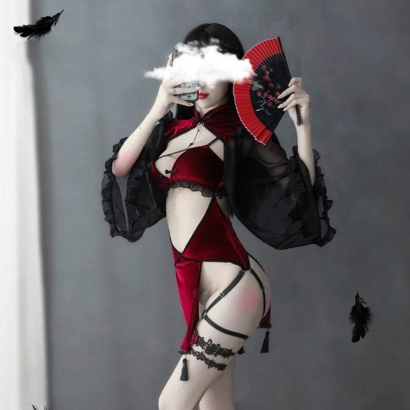 Red Retro Enchantress Lingerie