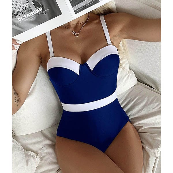 Becka Color Block Swimsuit