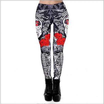 Skull Paradise Printed Leggings