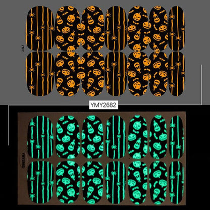 Spooktacular Glow In The Dark Nail Stickers
