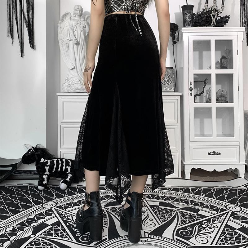 Victoria Velvet Long Skirt