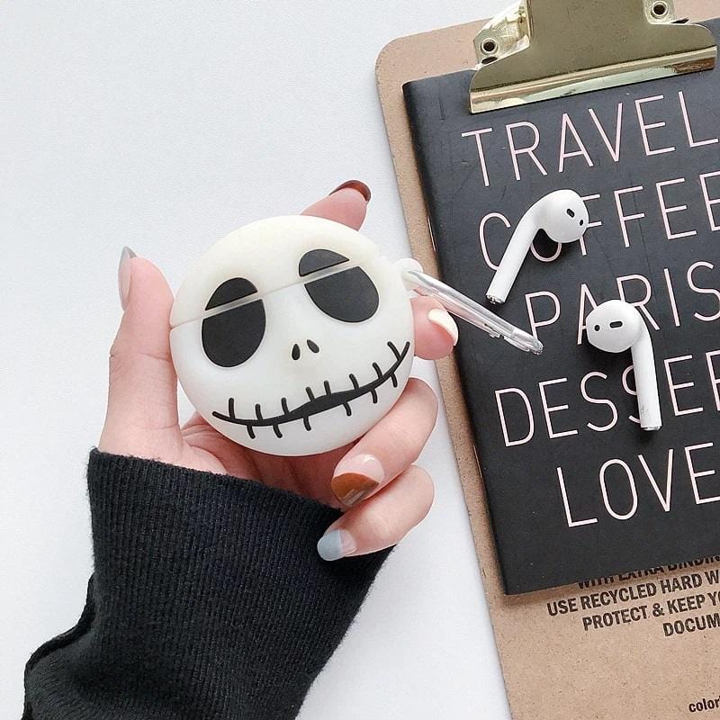 Glow in the Dark Skull Airpods Case